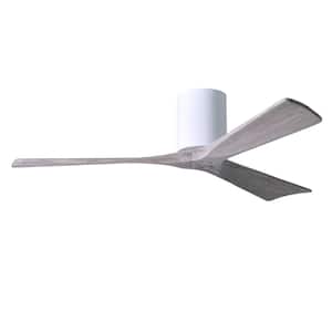 Irene 52 in. Indoor/Outdoor Gloss White Ceiling Fan with Remote Control and Wall Control