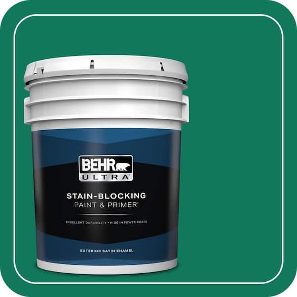 BEHR ULTRA 5 gal. #MQ4-14 Soapstone Satin Enamel Exterior Paint & Primer