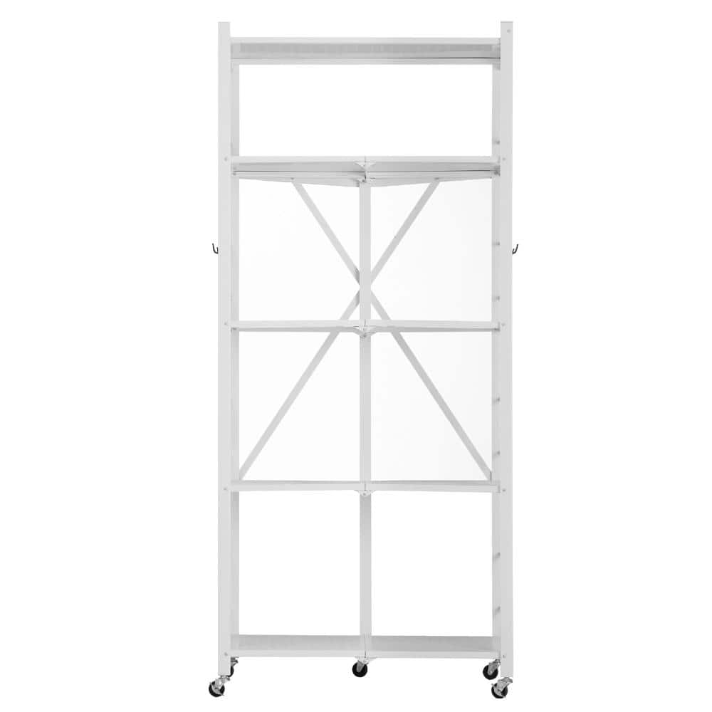 4-Tier 700 lbs Rolling Metal Wire Shelving Unit, Adjustable Organizer Rack for Home Storage, Black