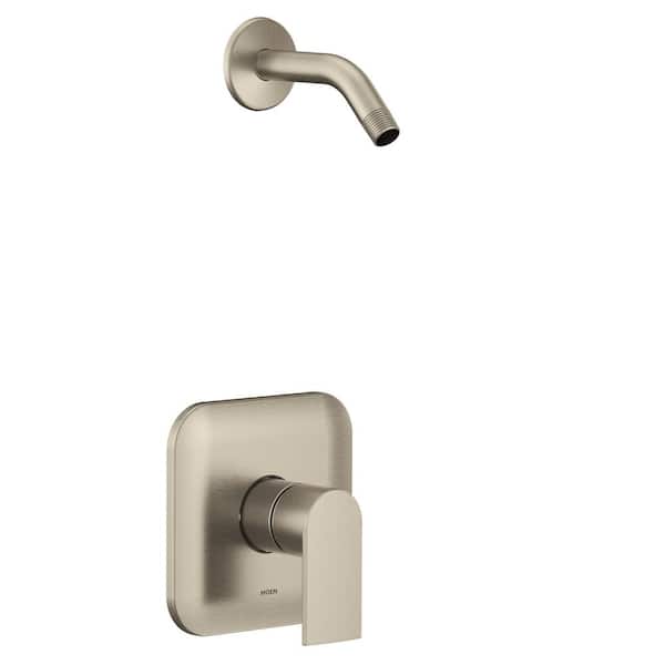MOEN Genta LX M-CORE 2-Series 1-Handle Shower Trim Kit in Brushed Nickel (Valve Sold Separately)