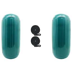 8.5 in. x 20 in. BoatTector HTM Inflatable Fender Value in Teal (2-Pack)