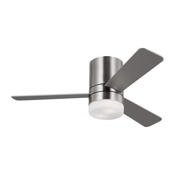 Generation Lighting Era 44 In Indoor Outdoor Brushed Steel Hugger