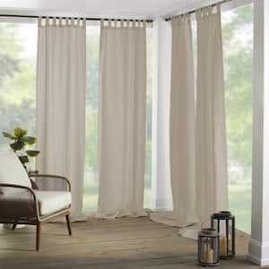 Taupe Solid Tab Top Room Darkening Curtain - 52 in. W x 84 in. L