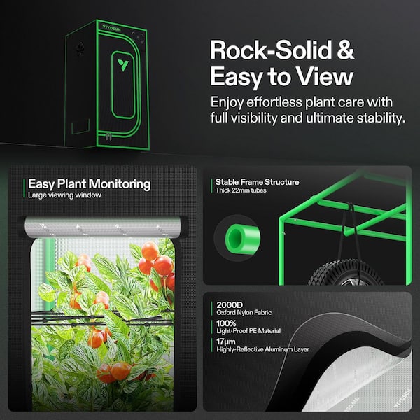 VIVOSUN 2 ft. x 2 ft. GIY Plus Smart Advance Grow Tent with Full