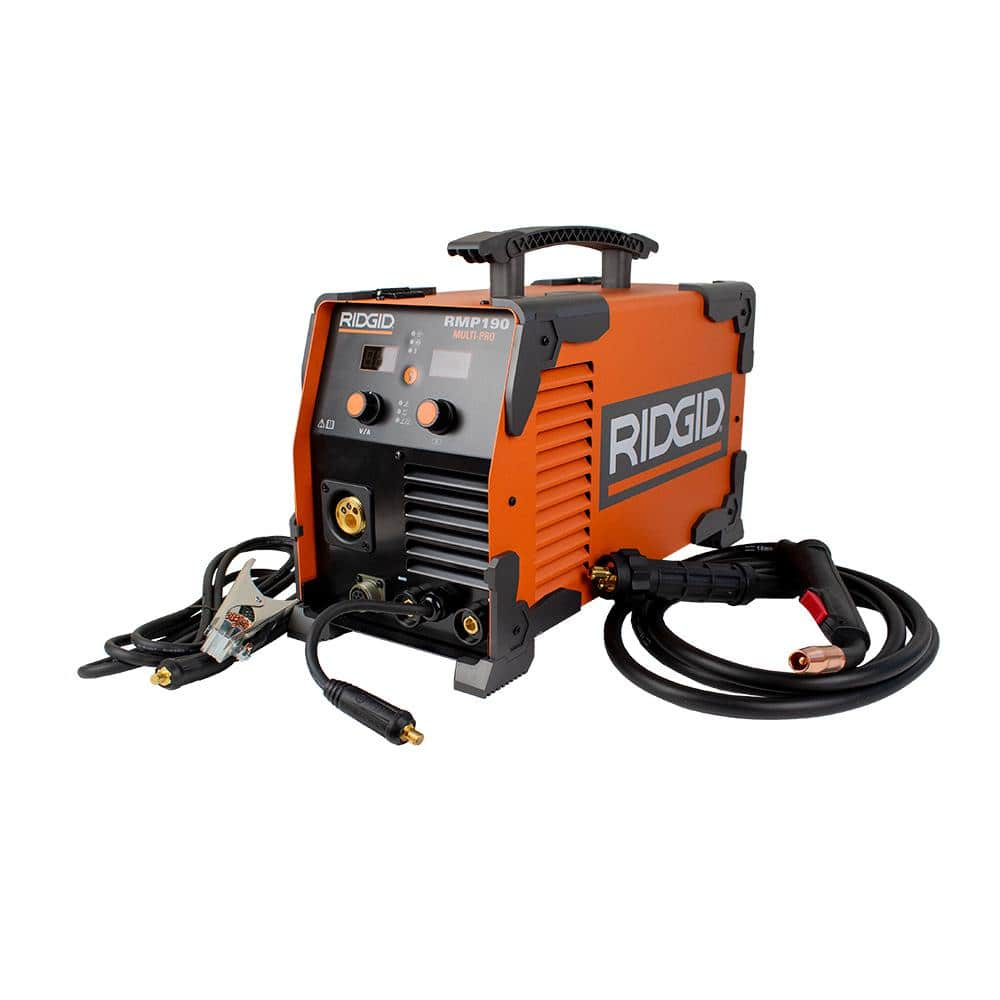 RIDGID 190 Amp, 120-Volt/240-Volt Electric, Multi-Process Welder RMP190 ...