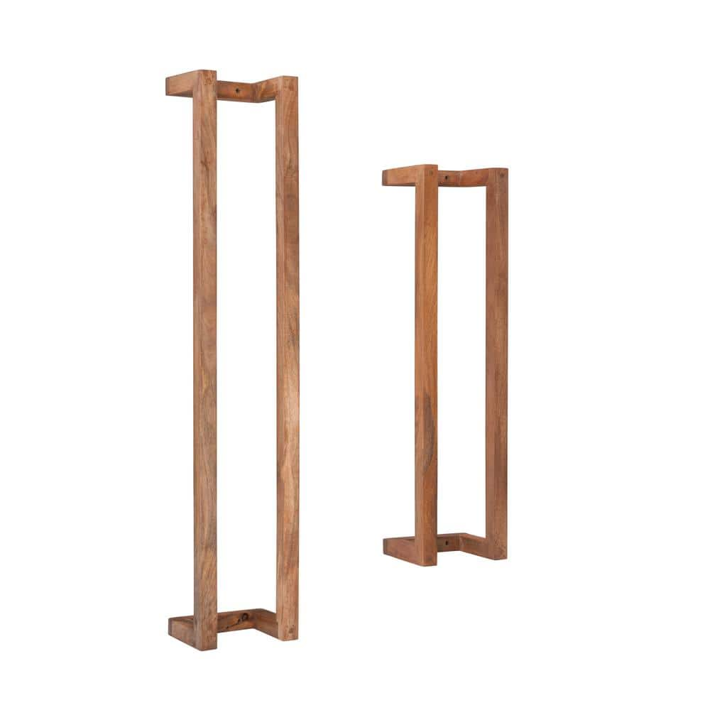 Extra Long Rustic Towel Rack 2 PCS, 23.6 Inch Monterey Pine Solid