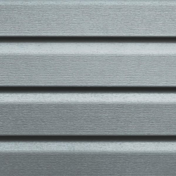 "Dimensions Double 4-1/2"" Dutch Lap 0.044"" Vinyl Siding 12'1""-Woodgrain Slate Blue DID45 N1"