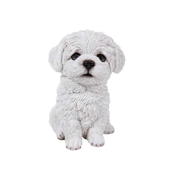 Hi-Line Gift Maltese Puppy Statue