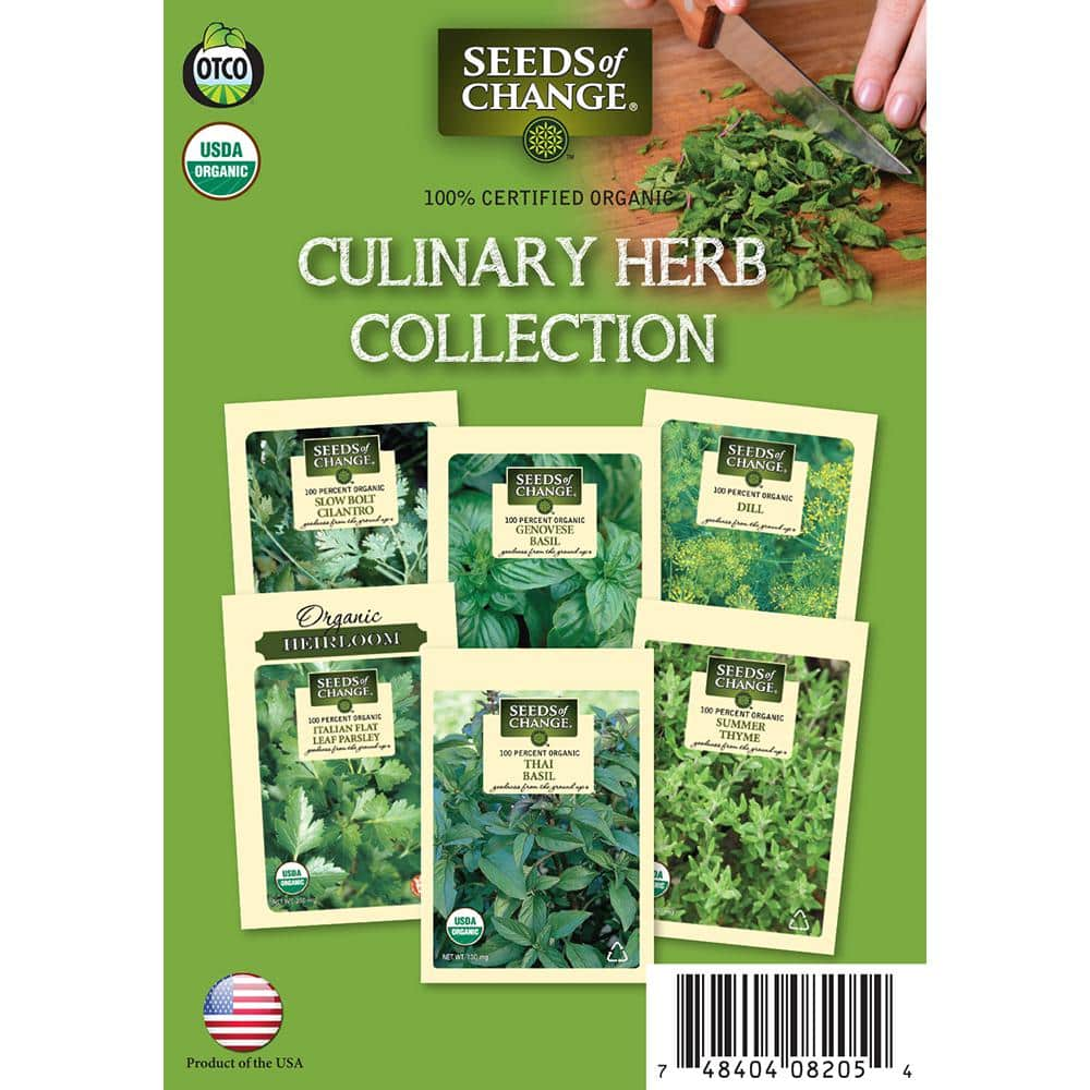 Seeds of Change Organic Culinary Herbs Collection (6-Pack)-60-08205 ...