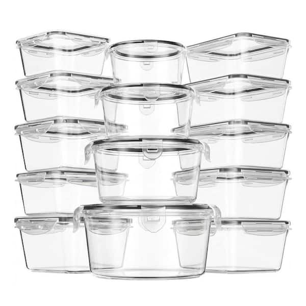 14-Set Airtight Leak-Proof BPA-Free Food Storage Containers Set Freezer Microwave Dishwasher Safe Kitchen Organizer