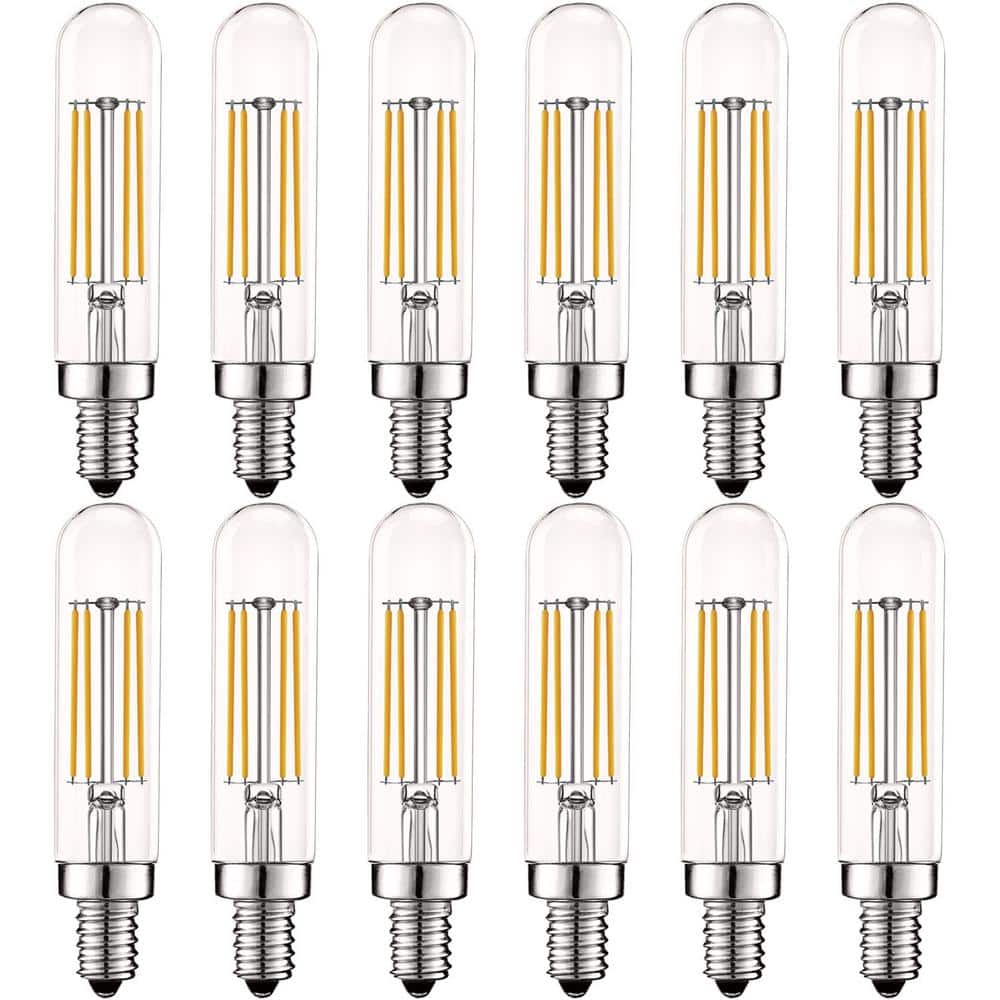 60-Watt Equivalent T6 T6.5 Dimmable Edison LED Light Bulbs 5-Watt UL Listed 3000K Soft White (12-Pack) price history on PriceWatchPro
