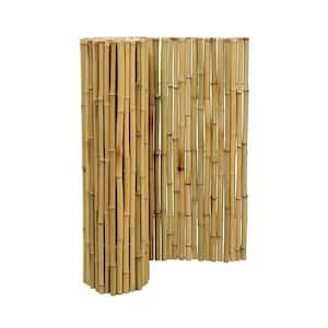 0.75 in. D x 3 ft. H x 8 ft.L Natural Bamboo Garden Fence With Hook Barrier Fence For Patio