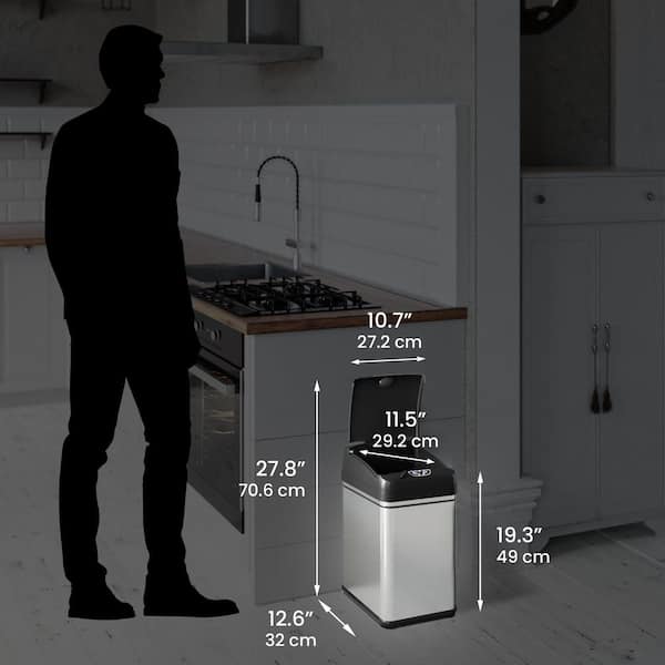 What Size is a Standard Kitchen Trash Can: Expert Guide