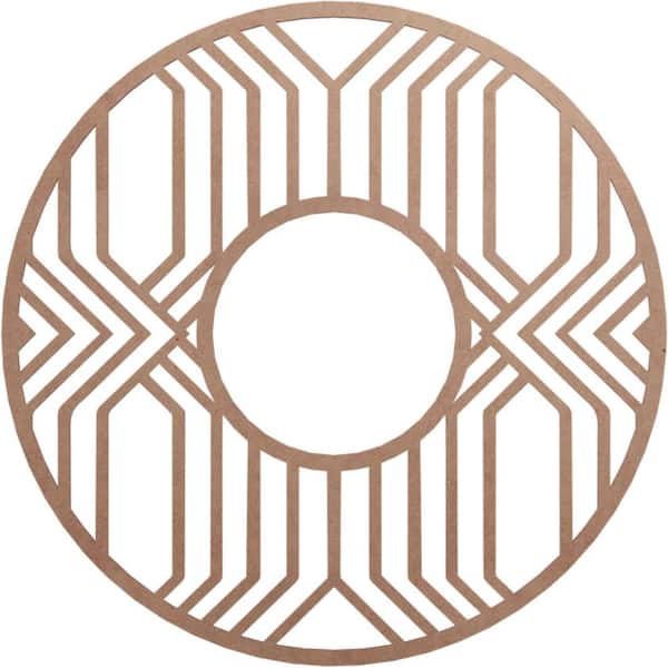 Ekena Millwork 0.375 in. x 32 in. x 32 in. Wood Medallion Moulding