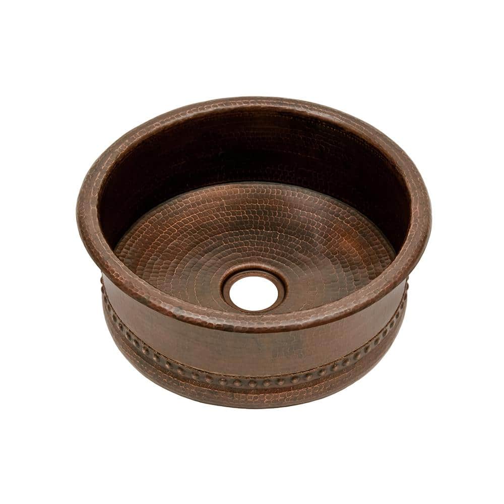 Premier Copper Products Bronze 16 Gauge Copper 15 in. Undermount Vessel Tub  Bar Sink BV15DB2 The Home Depot