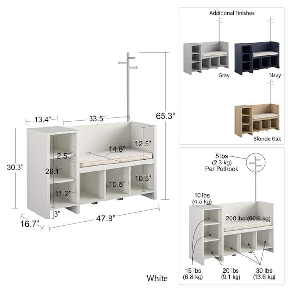 Ameriwood Home Nathan Kids Large Toy Storage Bookcase, Dove Gray in the Toy  Boxes department at