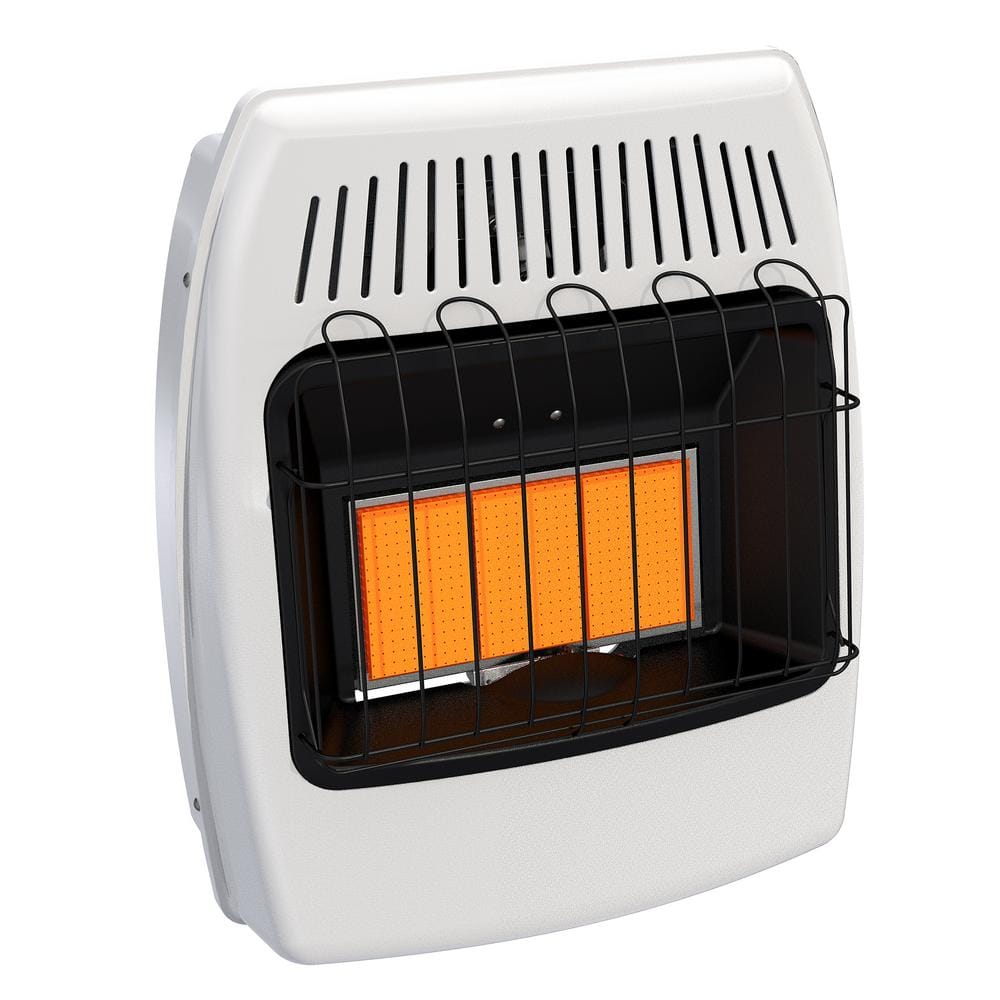 White 24" Natural Gas Infrared Wall Mounted Heater