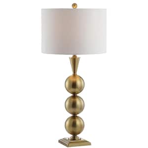 Mackenzie 33 in. Brass Metal Table Lamp