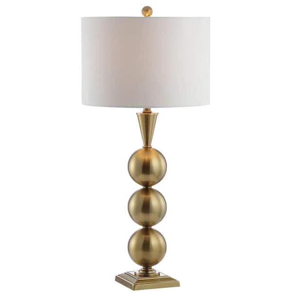 Mackenzie 33 in. Brass Metal Table Lamp