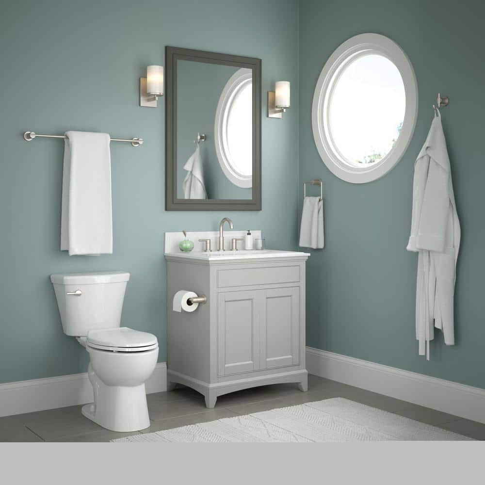 Nicoli Brushed Nickel Wall Mount Toilet Paper Holder