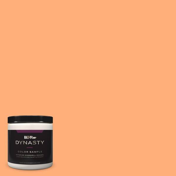 BEHR DYNASTY 8 oz. #260B-5 Cantaloupe Slice Eggshell Enamel Stain-Blocking Interior Paint & Primer Sample