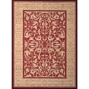 Dallas Baroness Red 2 ft. x 3 ft. Indoor Area Rug