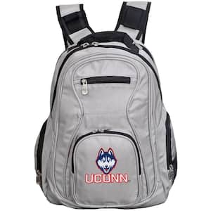 NCAA Connecticut Huskies 19 in. Gray Laptop Backpack