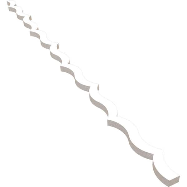 Ekena Millwork May 47 in. H x 0.75 in. W Slatwall Panels in PVC 43-Pack