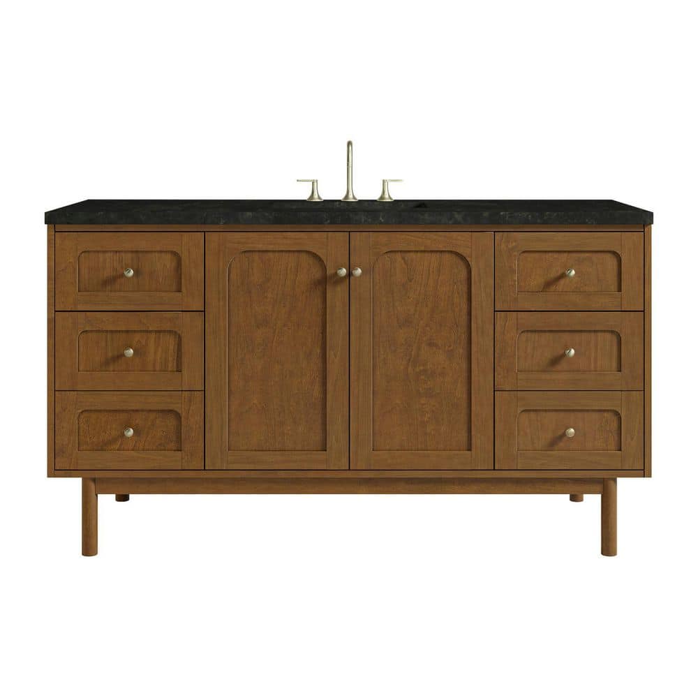 Laurent 60.0 in. Single Bath Vanity in Honey Oak with Phantome Eclos Zero Silica Top price history on PriceWatchPro