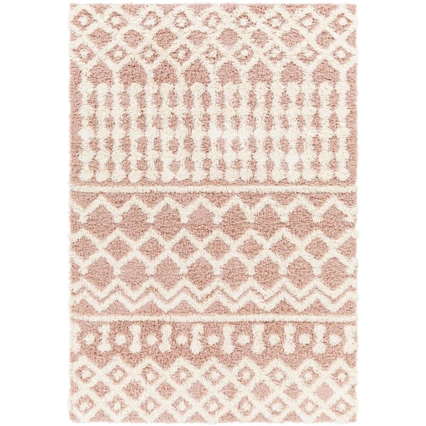 Livabliss Briar Brandy Rose Shag 7 ft. x 10 ft. Indoor Area Rug