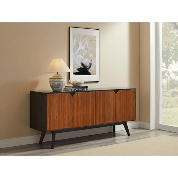 Rodney Copper Bamboo Dining Table Sideboard Seats 0