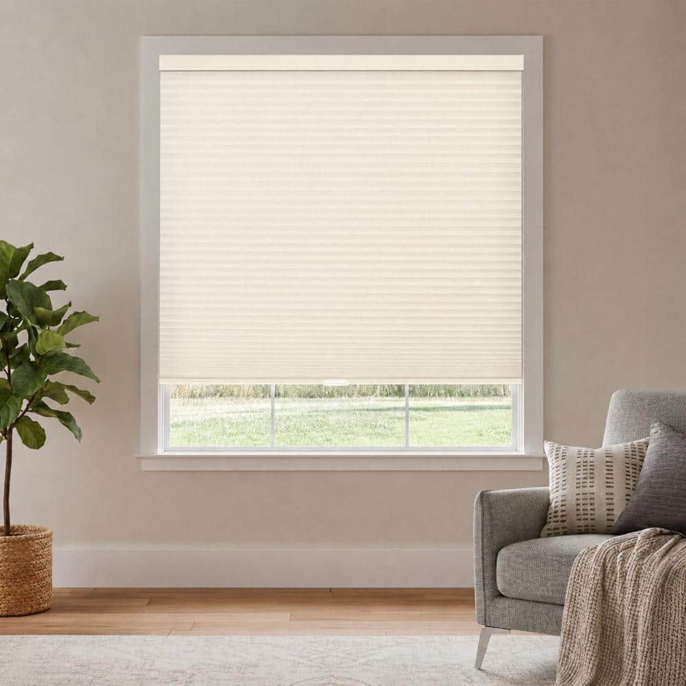 "Cut-to-Width Ivory Light Filtering Cordless Double Cell Cellular Shades - 26""W X 48""H" price history on PriceWatchPro