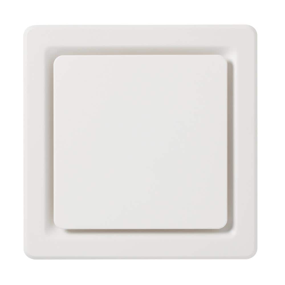 Homewerks White Galvanized Steel 80 CFM Ceiling Mount Bathroom Exhaust Fan