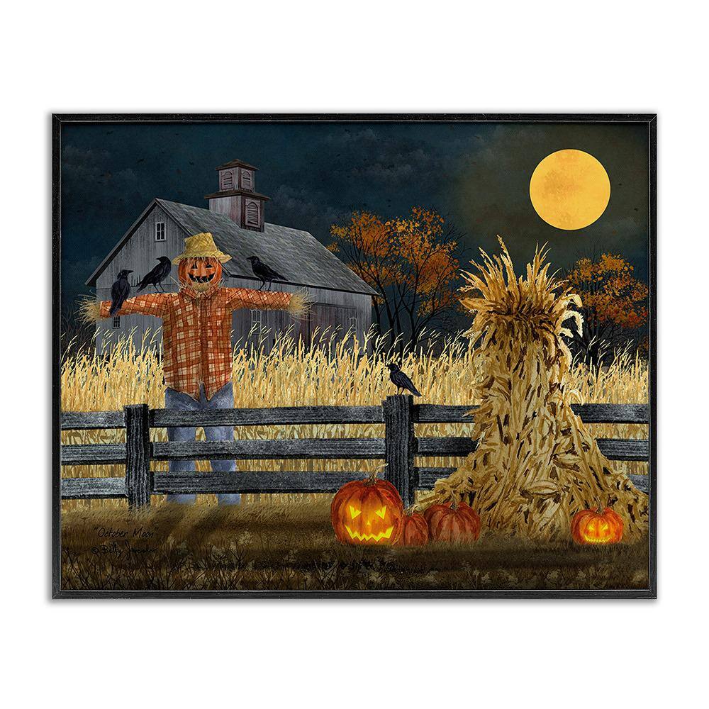 Scarecrow Farm Landscape by Billy Jacobs 1-Piece Framed Graphic Print Nature Poster Art Print 14 in. x 11 in. price history on PriceWatchPro