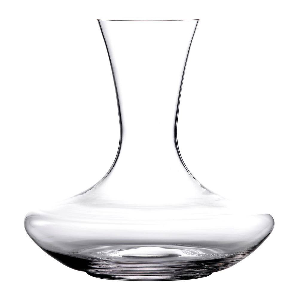Clear Glass Wine Decanter Beverage Pitcher Carafe with Spout, Handle a –  MyGift