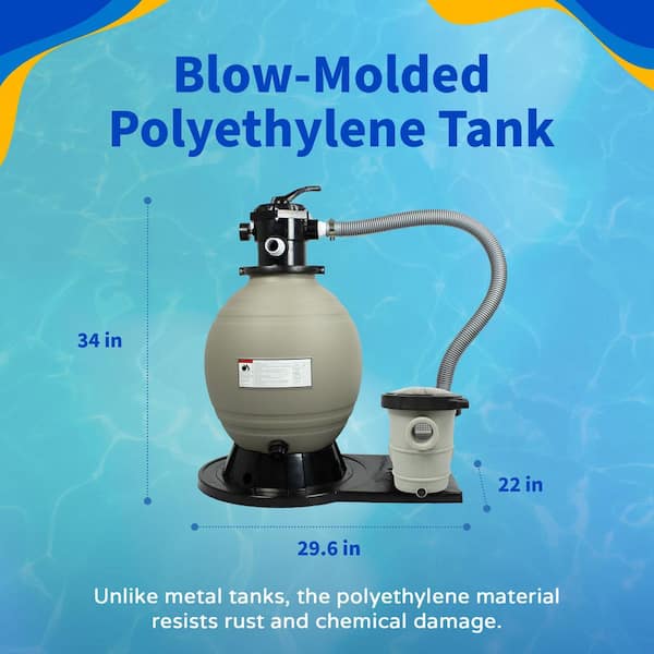 Blue Wave Sandman 22 in. 2.64 sq. ft. Sand Filter System