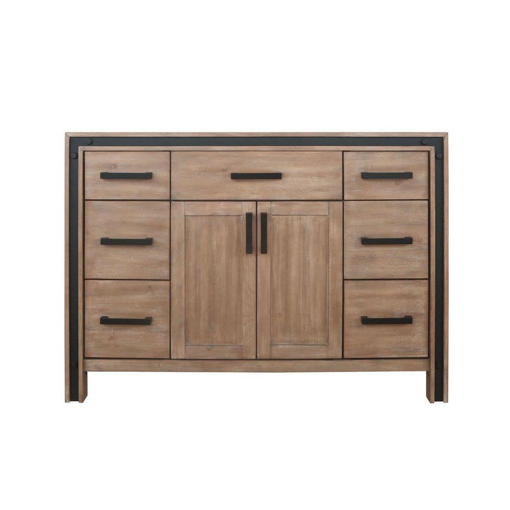 Ziva 48" Rustic Barnwood Single Bathroom Vanity