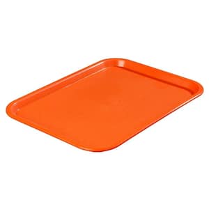 12 in. x 16 in. Polypropylene Serving/Food Court Tray in Orange (Case of 24)