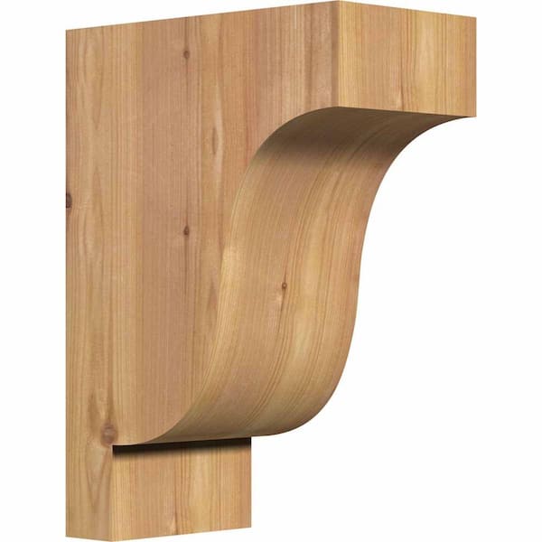 Ekena Millwork 5-1/2 in. x 10 in. x 14 in. Western Red Cedar Newport Smooth Corbel