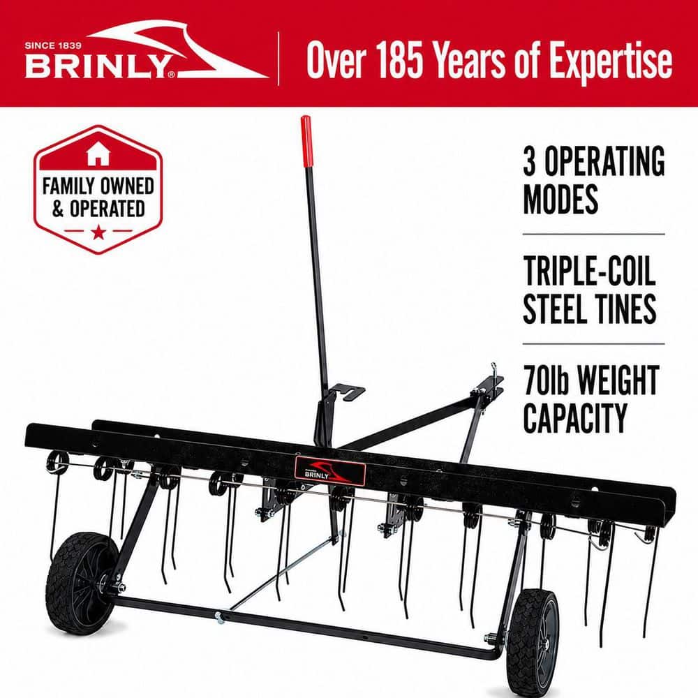 Brinly-Hardy 40 in. Tow-Behind Dethatcher for Lawn Tractors and