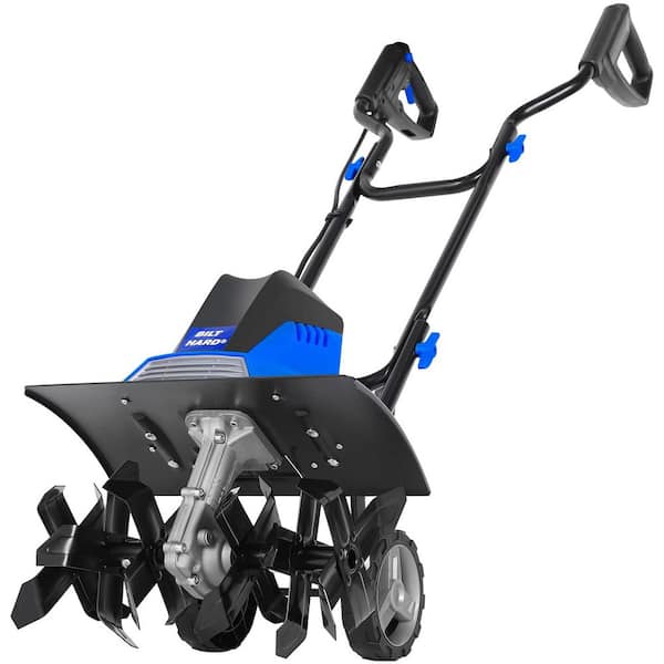 16 in. 13.5 Amp Electric Garden Tiller Cultivator with Foldable Handle and Adjustable Wheels