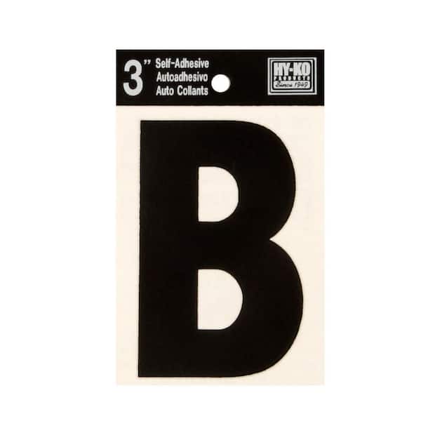 HY-KO 3 in. Vinyl Letter B