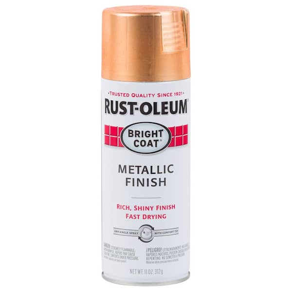 fles doorgaan met oortelefoon Rust-Oleum Stops Rust 11 oz. Bright Coat Metallic Copper Spray Paint 314417  - The Home Depot