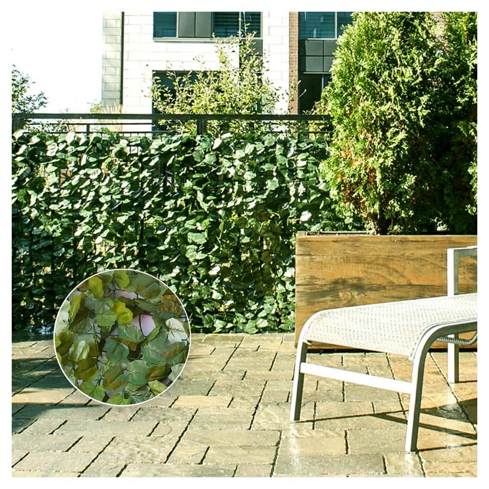 Naturae Decor Green Faux Ivy Privacy Screen for Outdoor Use
