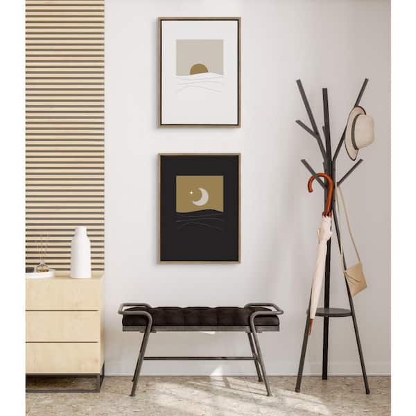 Sylvie "Modern Sunrise" by The Creative Bunch Studio 2-Piece Gold Framed Art Print Set 24 in. x 18 in.