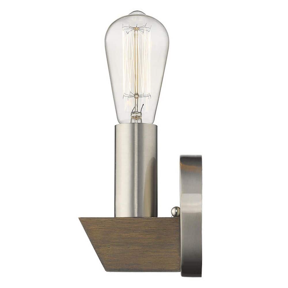 5.75 in. Silver Indoor Hardwired Sconce with No Bulbs Included price history on PriceWatchPro