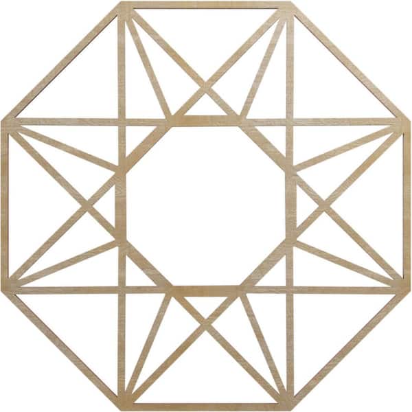 Ekena Millwork 0.375 in. x 7.75 in. x 20 in. Wood Medallion Moulding