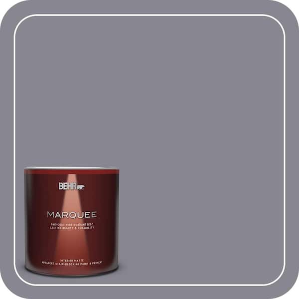 BEHR MARQUEE 1 Qt. #MQ5-03 Old Amethyst One-Coat Hide Matte Interior Paint & Primer