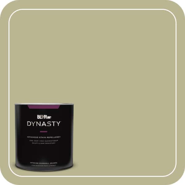BEHR DYNASTY 1 qt. #MQ6-56 Lichen One-Coat Hide Eggshell Enamel Interior Stain-Blocking Paint and Primer