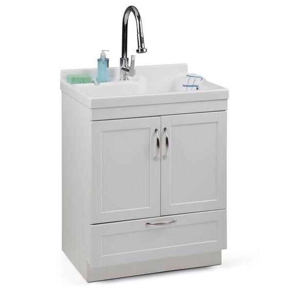Faucet And Abs Laundry Utility Sink, Home Depot Utility Cabinet Sink
